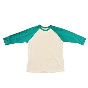 American Apparel: The 50/50 Tee Green and White